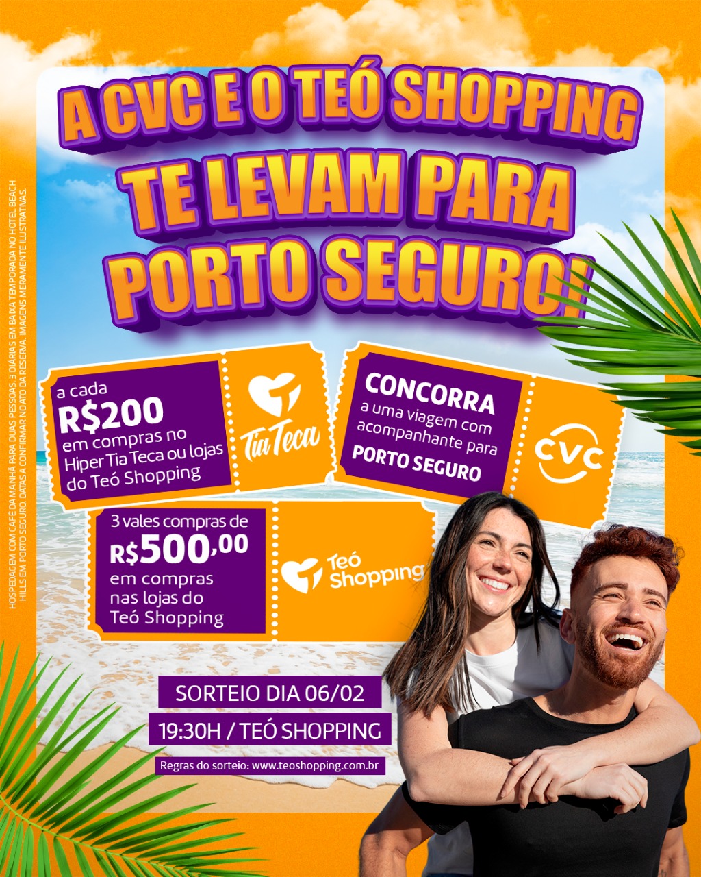 No Teó Shopping, cada compra pode ser o teu passaporte para uma viagem de sonho